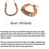 Onion Mystic Brown Sillimanite Beads - DIY Beading Supplies