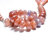 Multi color quartz faceted bead size 11-11.5mm.