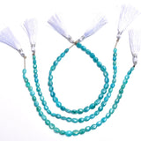 Mystic royal sillimanite handmade gemstone bead strand 14, 19, 20 carat.