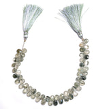 Pear Green Rutilated Quartz Beads - DIY Beading Supplies