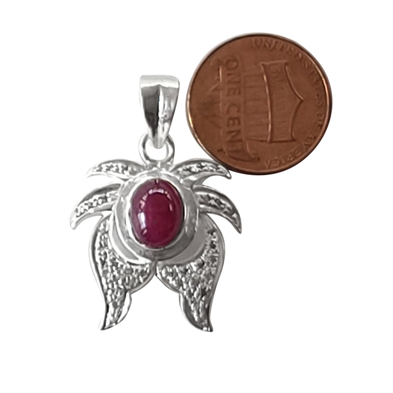 Natural Diamond Studded Precious Ruby 925 Sterling Silver Assorted Vintage Pendants Necklace - AAA Grade Handmade DIY Jewelry- Gifts For Her