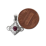 Natural Diamond Studded Precious Ruby 925 Sterling Silver Assorted Vintage Pendants Necklace - AAA Grade Handmade DIY Jewelry- Gifts For Her