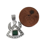 Natural Diamond Studded Precious Emerald 925 Sterling Silver Assorted Vintage Pendants Necklace - AAA Grade Handmade Jewelry- Gifts For Her