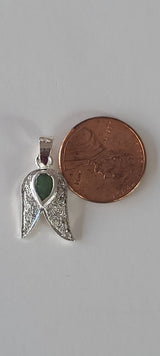 Natural Diamond Studded Precious Emerald 925 Sterling Silver Assorted Vintage Pendants Necklace - AAA Grade Handmade Jewelry- Gifts For Her