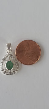 Natural Diamond Studded Precious Emerald 925 Sterling Silver Assorted Vintage Pendants Necklace - AAA Grade Handmade Jewelry- Gifts For Her