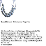 Black Sillimanite Smooth Pear Beads | Natural Gemstone | 25 Carats | 6x5-6.5x5mm | 4-Inch Strand | Jewelry Making | DIY Craft