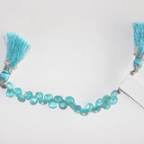 Sky Apatite natural heart birthstone month february and march zodiac sign gemini.