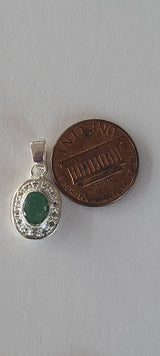 Natural Diamond Studded Precious Emerald 925 Sterling Silver Assorted Vintage Pendants Necklace - AAA Grade Handmade Jewelry- Gifts For Her