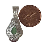 Natural Diamond Studded Precious Emerald 925 Sterling Silver Assorted Vintage Pendants Necklace - AAA Grade Handmade Jewelry- Gifts For Her
