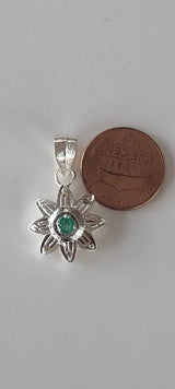 Natural Diamond Studded Precious Emerald 925 Sterling Silver Assorted Vintage Pendants Necklace - AAA Grade Handmade Jewelry- Gifts For Her