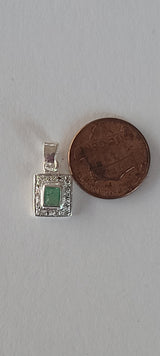 Natural Diamond Studded Precious Emerald 925 Sterling Silver Assorted Vintage Pendants Necklace - AAA Grade Handmade Jewelry- Gifts For Her