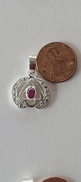 Natural Diamond Studded Precious Ruby 925 Sterling Silver Assorted Vintage Pendants Necklace - AAA Grade Handmade DIY Jewelry- Gifts For Her