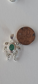 Natural Diamond Studded Precious Emerald 925 Sterling Silver Assorted Vintage Pendants Necklace - AAA Grade Handmade Jewelry- Gifts For Her
