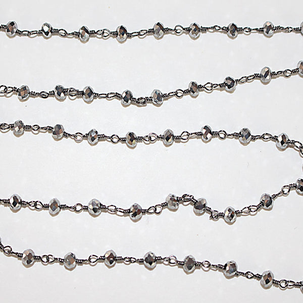 pyrite quartz gemstone bead chain 24k gold plated over silver, women jewelry making necklaces, earrings, and bracelets bead chain.
