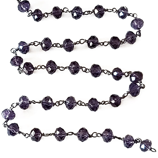 amethyst quartz gemstone bead chain 24k gold plated over silver, women jewelry making necklaces, earrings, and bracelets bead chain.