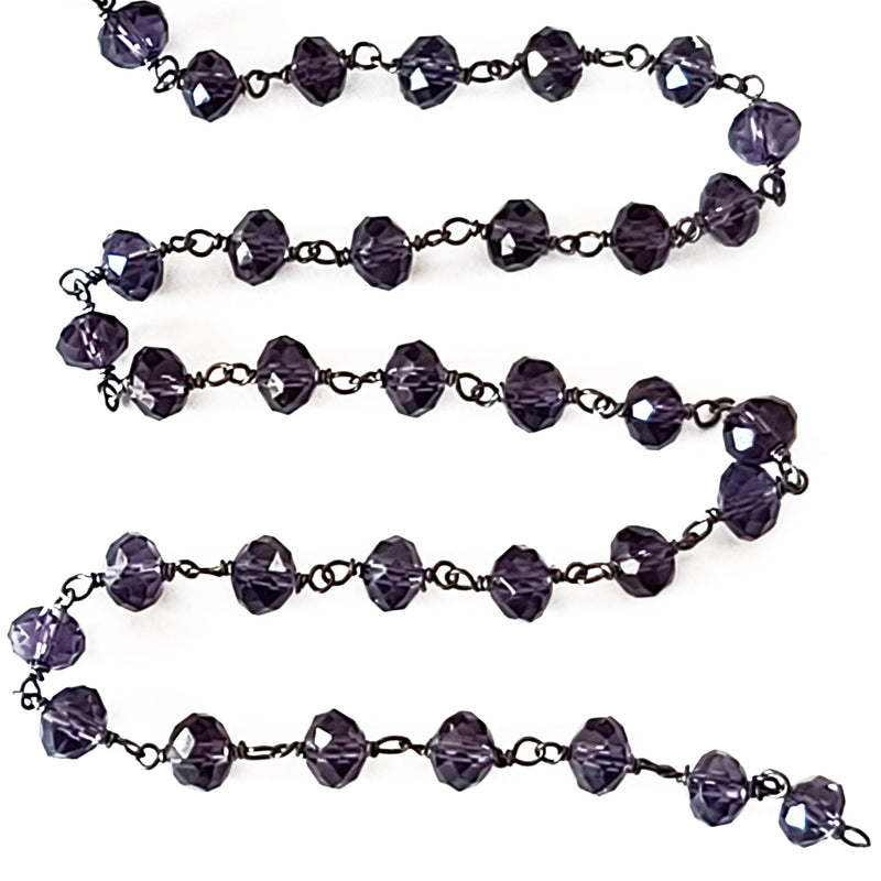 amethyst quartz gemstone bead chain 24k gold plated over silver, women jewelry making necklaces, earrings, and bracelets bead chain.
