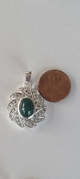Natural Diamond Studded Precious Emerald 925 Sterling Silver Assorted Vintage Pendants Necklace - AAA Grade Handmade Jewelry- Gifts For Her