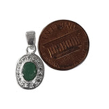 Natural Diamond Studded Precious Emerald 925 Sterling Silver Assorted Vintage Pendants Necklace - AAA Grade Handmade Jewelry- Gifts For Her