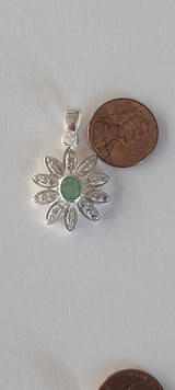 Natural Diamond Studded Precious Emerald 925 Sterling Silver Assorted Vintage Pendants Necklace - AAA Grade Handmade Jewelry- Gifts For Her