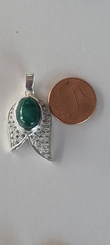 Natural Diamond Studded Precious Emerald 925 Sterling Silver Assorted Vintage Pendants Necklace - AAA Grade Handmade Jewelry- Gifts For Her
