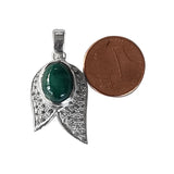 Natural Diamond Studded Precious Emerald 925 Sterling Silver Assorted Vintage Pendants Necklace - AAA Grade Handmade Jewelry- Gifts For Her
