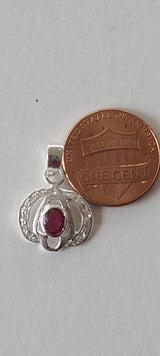 Natural Diamond Studded Precious Ruby 925 Sterling Silver Assorted Vintage Pendants Necklace - AAA Grade Handmade DIY Jewelry- Gifts For Her