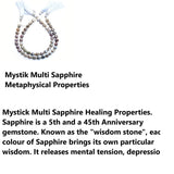 Semi-Precious Bead Strand - Mystic Multi Sapphire Natural Jewelry