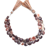 Phantom quartz faceted bead size 9.5-10.5mm.