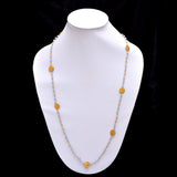 Blue Chalcedony gemstone faceted rondelle bead rosary coin chain women jewelry making necklaces, earrings, anklets, and bracelets.