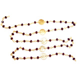 Rhodolite Garnet gemstone faceted rondelle bead rosary coin chain women jewelry making necklaces, earrings, anklets, and bracelets.