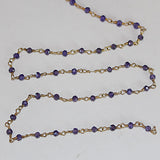 Zircon Amethyst Rosary Chain Jewelry