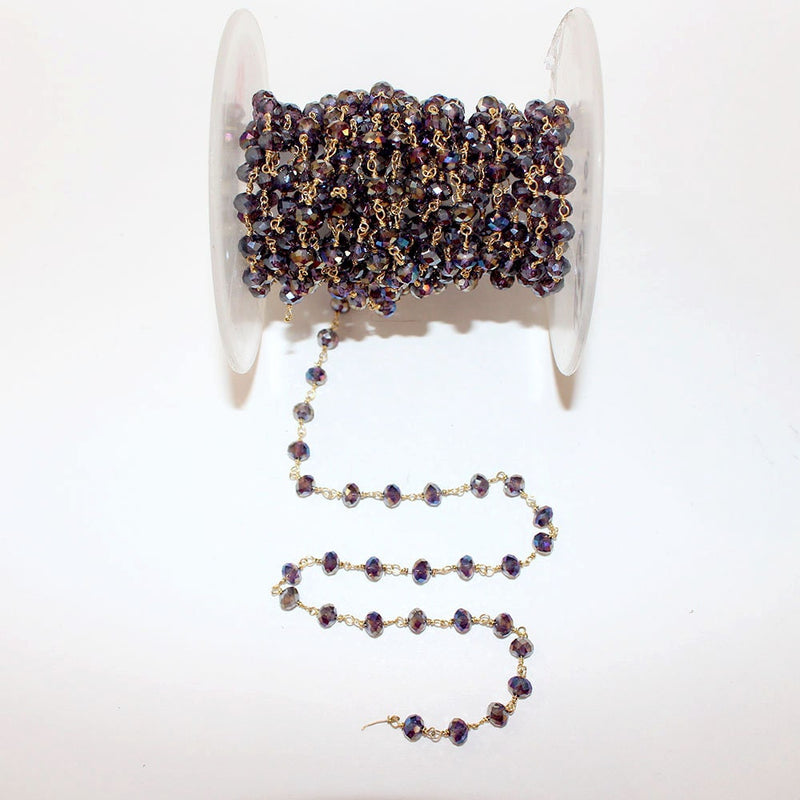 Amethyst Mystic Rosary Chain Jewelry