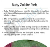 Pink Ruby Zoisite natural handmade gemstone bead strand 68 Carat.