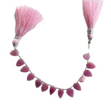 Pink Sapphire slice birthstone month september zodiac sign libra.