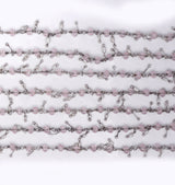 rose quartz gemstone bead chain silver, women jewelry making necklaces, earrings, and bracelets bead chain.