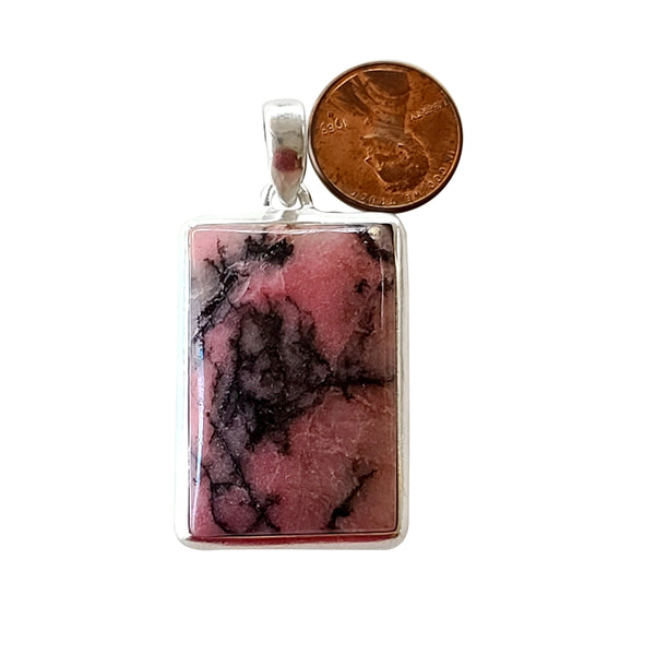 Rhodonite Assorted Vintage Pendants Necklace - 925 Sterling Silver Handmade For DIY Jewelry Making - Natural Gemstone Pendants