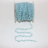 blue peruvian chalcedony quartz birthstone month March, zodiac sign Gemini.