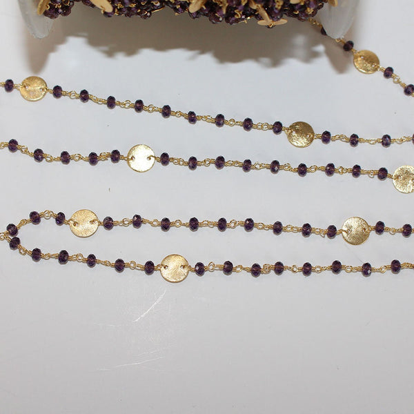 Amethyst Rosary Chain Jewelry