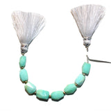 Peruvian Opal natural semi-precious gemstone bead strands, tumble-shaped 4-inch long bead strand, faceted bead size 6mm handmade gemstone bead strand 26 Carat, women jewelry making necklaces, earrings, and bracelets bead strands.