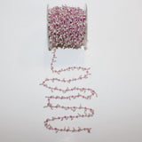 fuschia pink chalcedony birthstone month March, zodiac sign Gemini.
