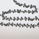 london blue topaz quartz gemstone bead chain silver, women jewelry making necklaces, earrings, and bracelets bead chain.