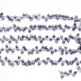 pyrite quartz gemstone bead chain silver, women jewelry making necklaces, earrings, and bracelets bead chain.