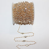 clear quartz bezel birthstone month April, zodiac sign Leo.