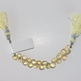 Heart Yellow Aquamarine Natural Beads - DIY Beading Supplies