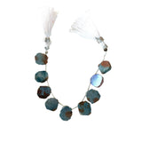 Pietersite Sillicatite natural semi-precious gemstone bead strands, slice-shaped 4-inch long bead strand, faceted bead size 8mm handmade gemstone bead strand 32 Carat, women jewelry making necklaces, earrings, and bracelets bead strands.