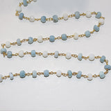 blue white opal birthstone month October, zodiac sign Libra.