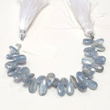 Pear Mystic Blue Kyanite Natural Beads - DIY Beading Supplies