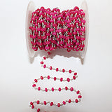 fuschia pink chalcedony birthstone month March, zodiac sign Gemini.