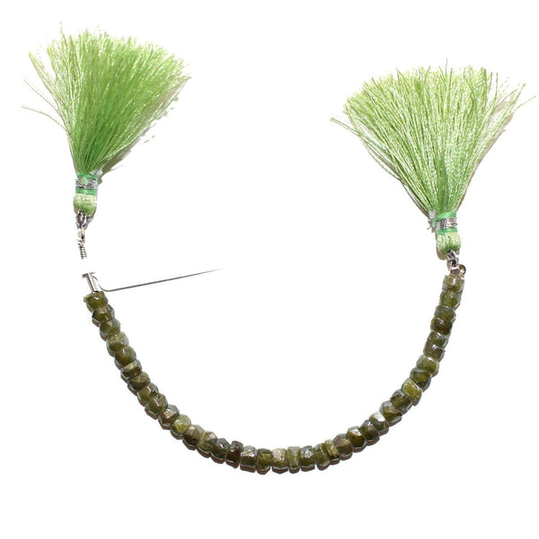 Mystic Vessonite Rondelle Bead Strand, Faceted Gemstone 3-4mm, 4 Inch