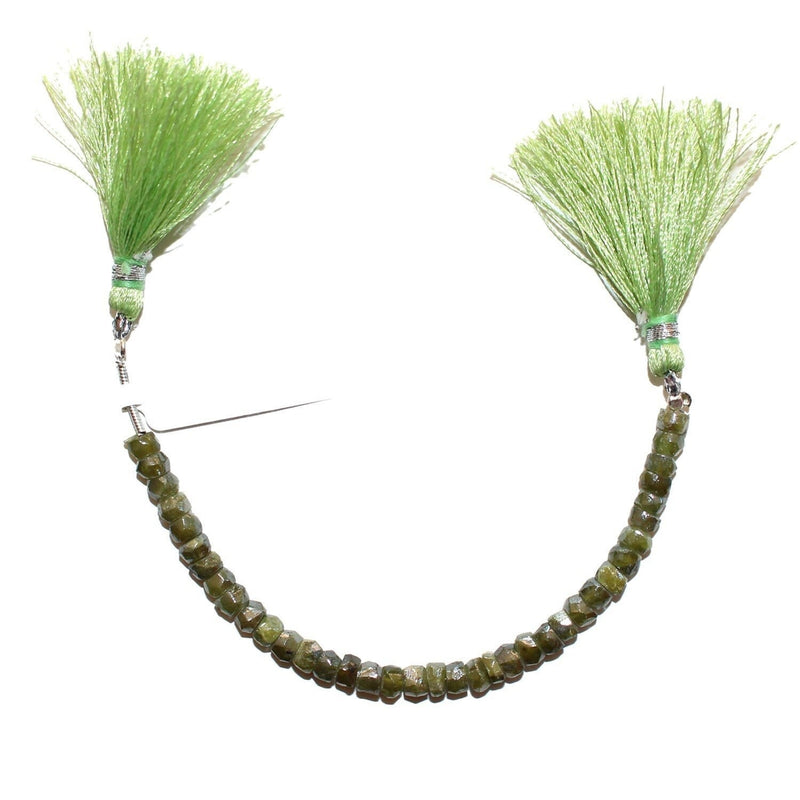 Mystic Vessonite Rondelle Bead Strand, Faceted Gemstone 3-4mm, 4 Inch